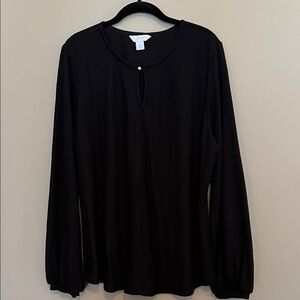 Liz Claiborne Black Long Sleeve Top